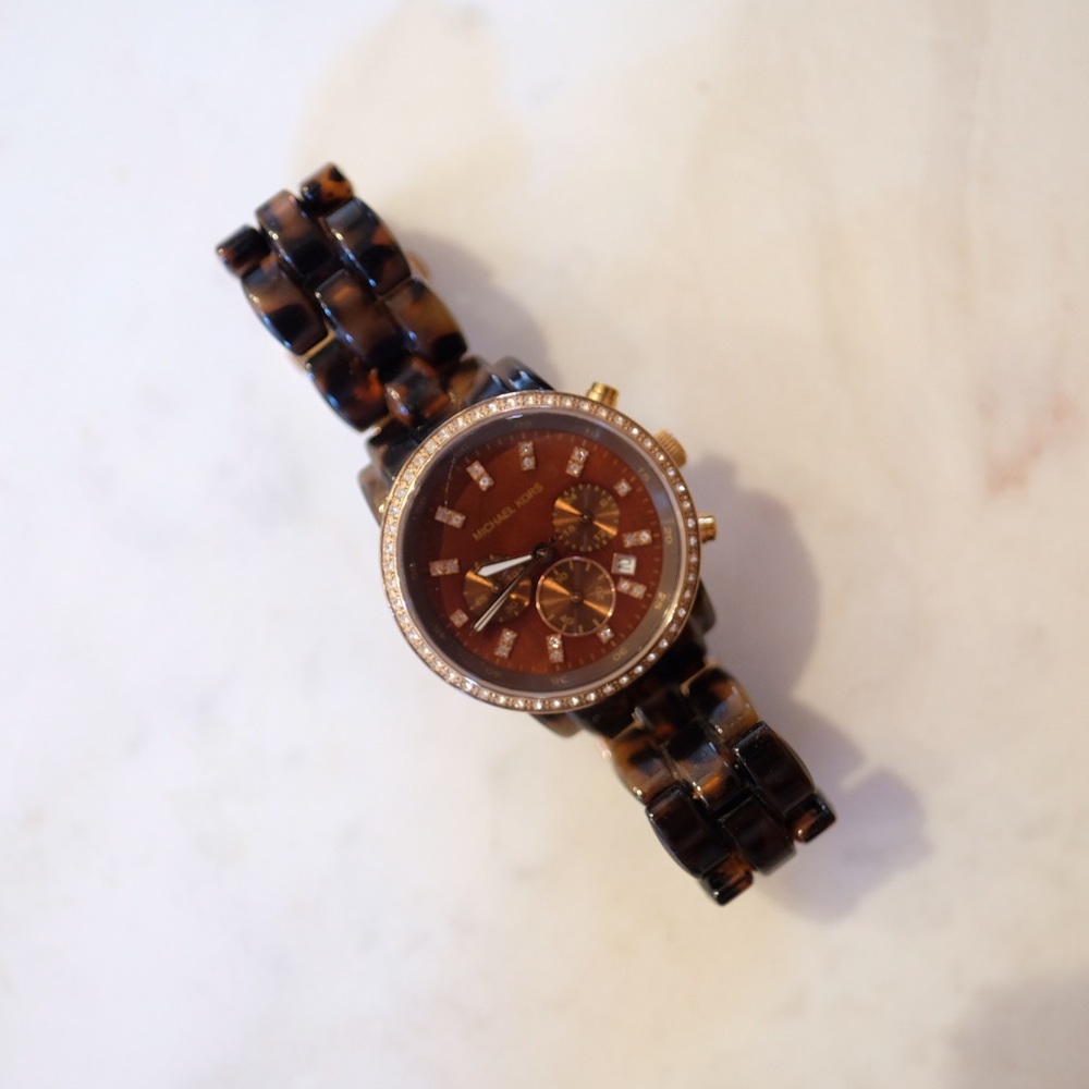 Authentic Michael Kors Tortoise Watch